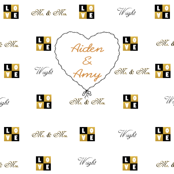 step and repeat design wedding